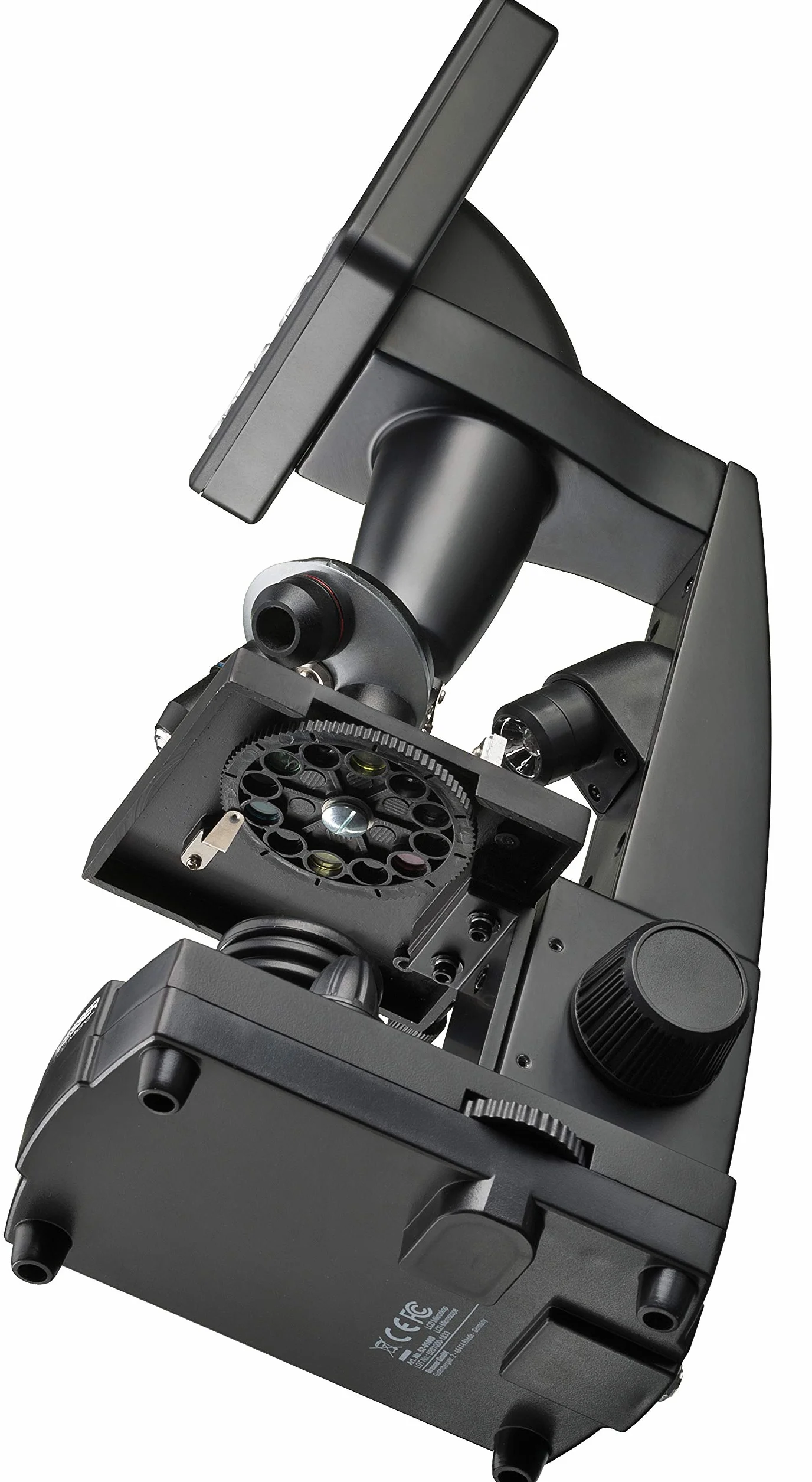 Bresser mikroskop LCD 50x-500x, (2000x cyfrowy), czujnik 5-megapikselowy i 8,9 cm (3,5"), w zestawie stolik krzyżowy do regulacji obiektu, złącze kart SD i liczne akcesoria