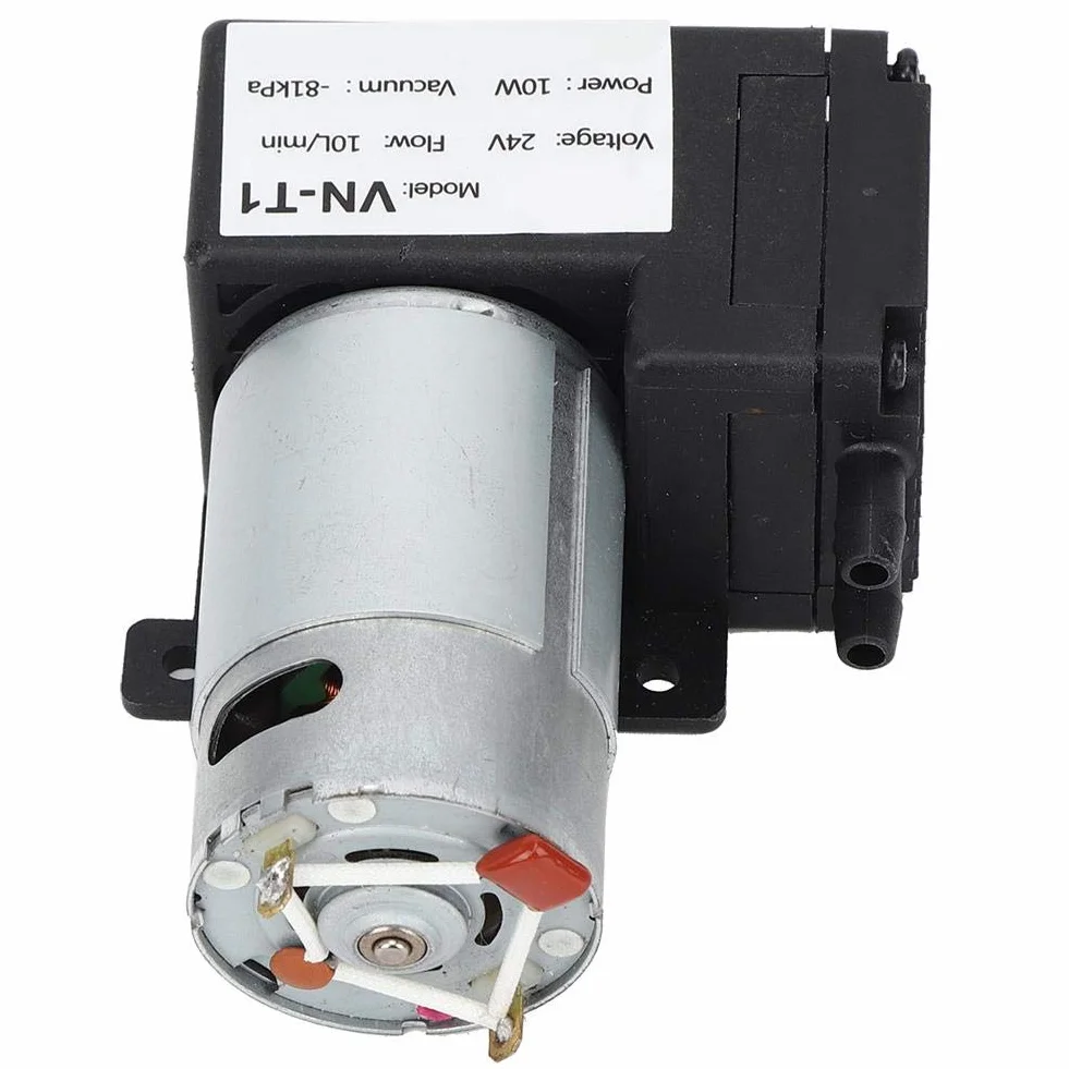 Pompa próżniowa DC 12V/24V Mini, 10L/min Cicha sprężarka powietrza VN-T1((DC24V))