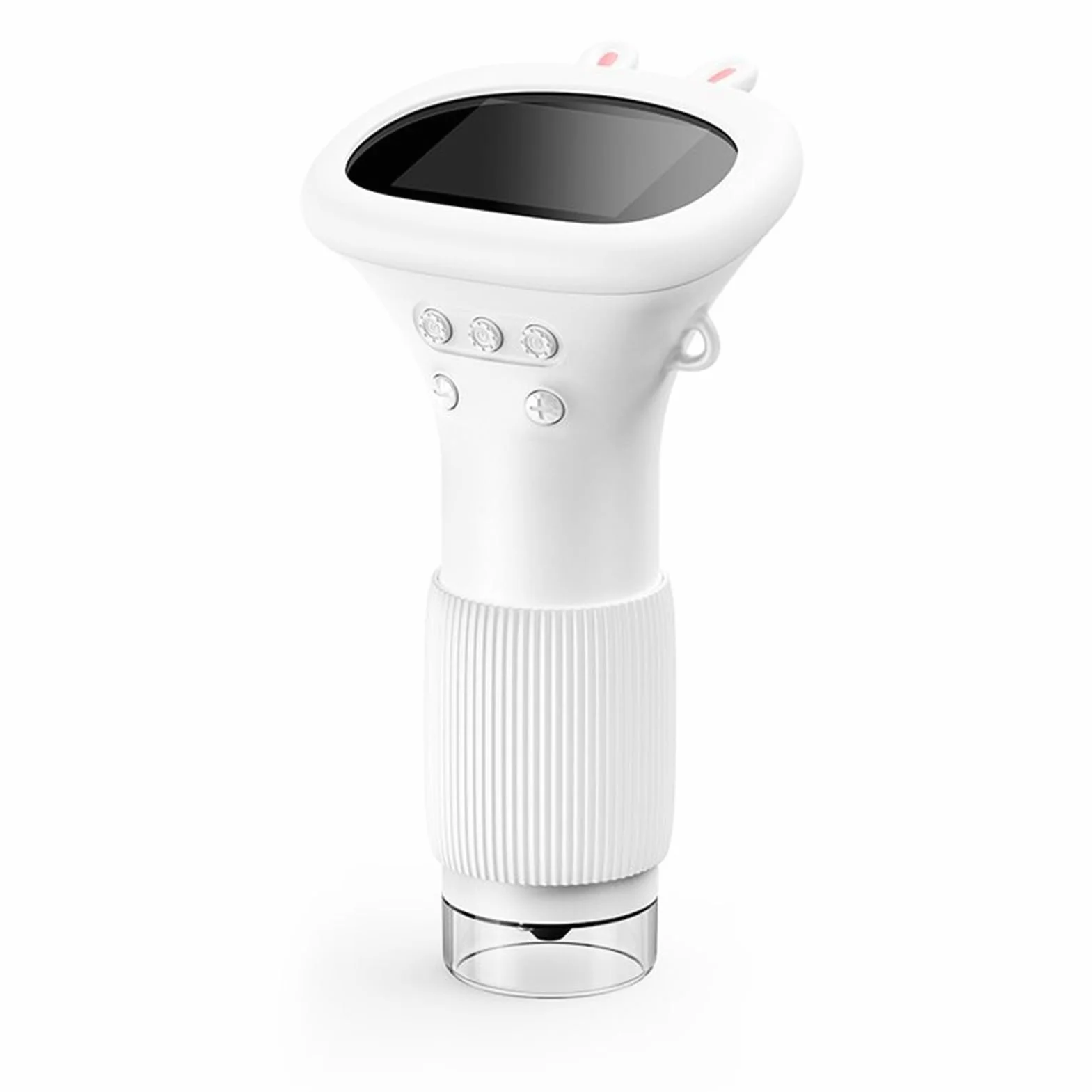 Przenośny Mikroskop Cyfrowy, Mikroskop Ręczny 1000X z 8 Regulowanymi Diodami LED, Ekran IPS o Przekątnej 2,0 Cala, Obrazowanie HD w Czasie Rzeczywistym, do Nauki (WHITE)
