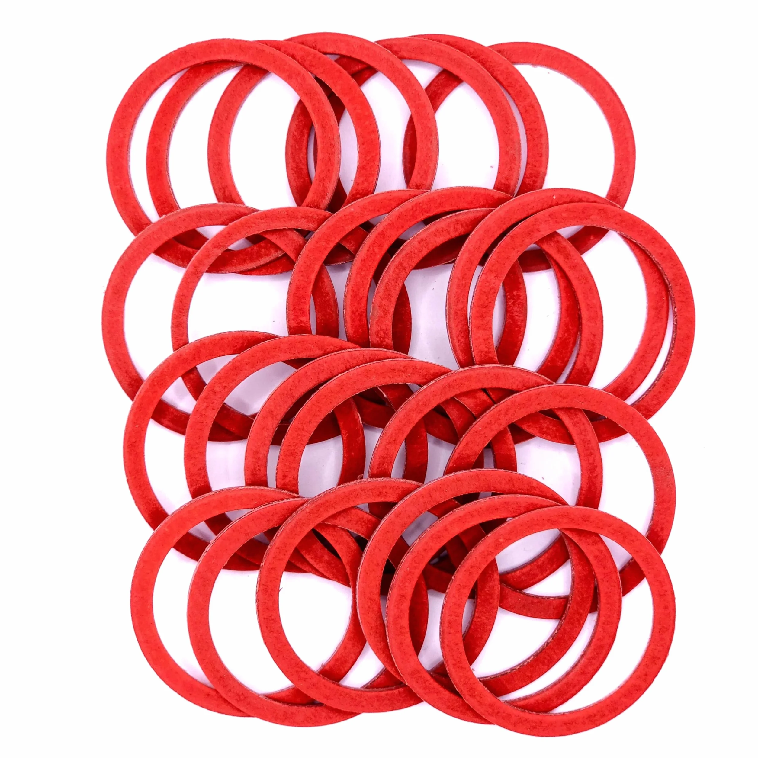 Płaska Uszczelka z Vulkanitu 1 1/2 Cala (44.5 x 36 x 2 mm) – Zestaw 25 Sztuk – Do 110 °C