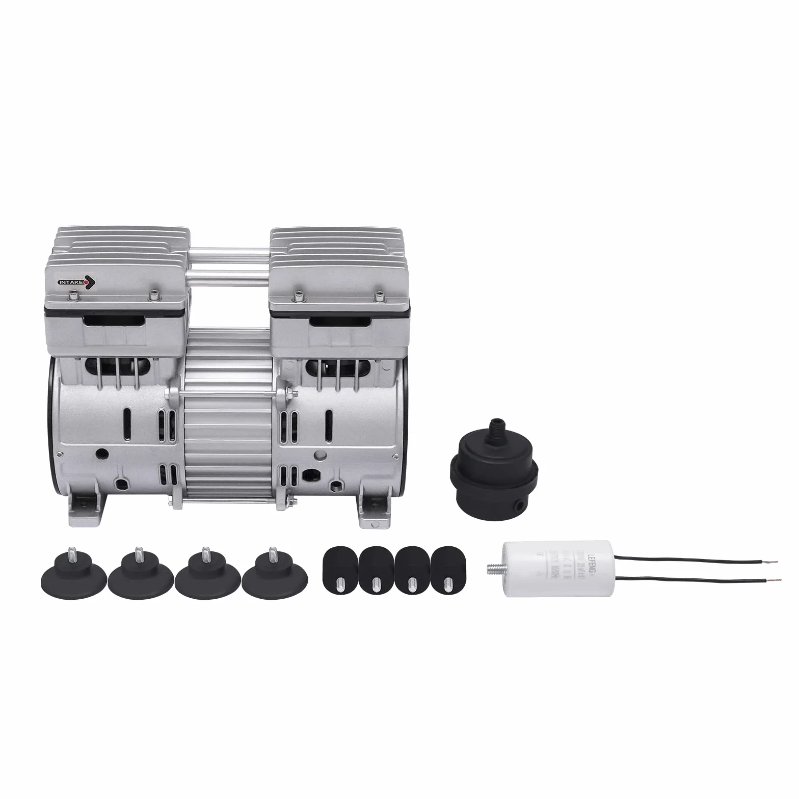 Bezoleista pompa próżniowa 500 W, pompa próżniowa do laboratorium przemysłowego 1440 obr./min, ochrona przed przegrzaniem, cicha, bezolejowa pompa podciśnieniowa próżniowa, pompa ciśnieniowa
