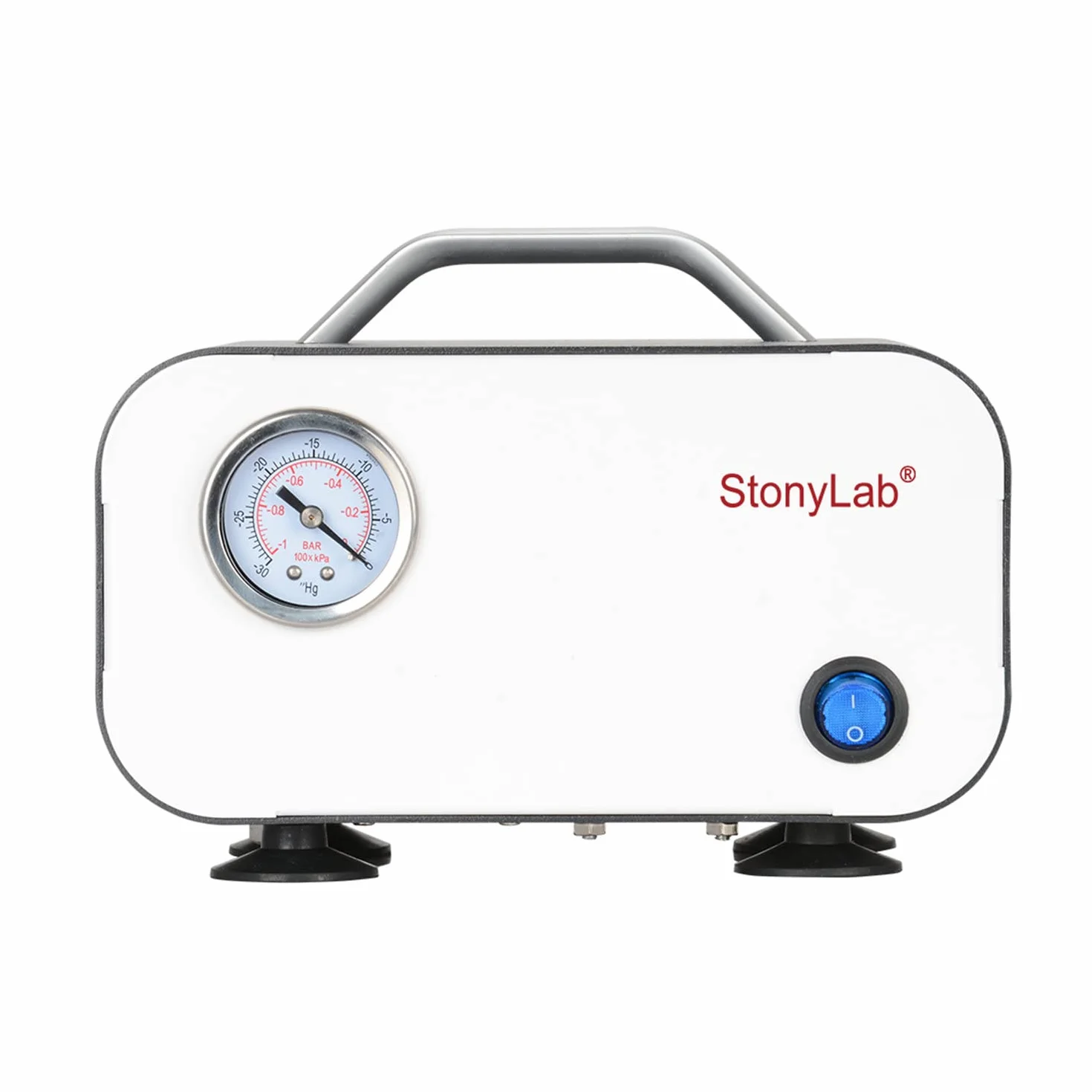 stonylab Membranowa pompa próżniowa, kompaktowa bezolejowa pompa próżniowa o natężeniu przepływu 30 l/min, pompa próżniowa do pracy w laboratorium destylacji filtracji, 110-220 V