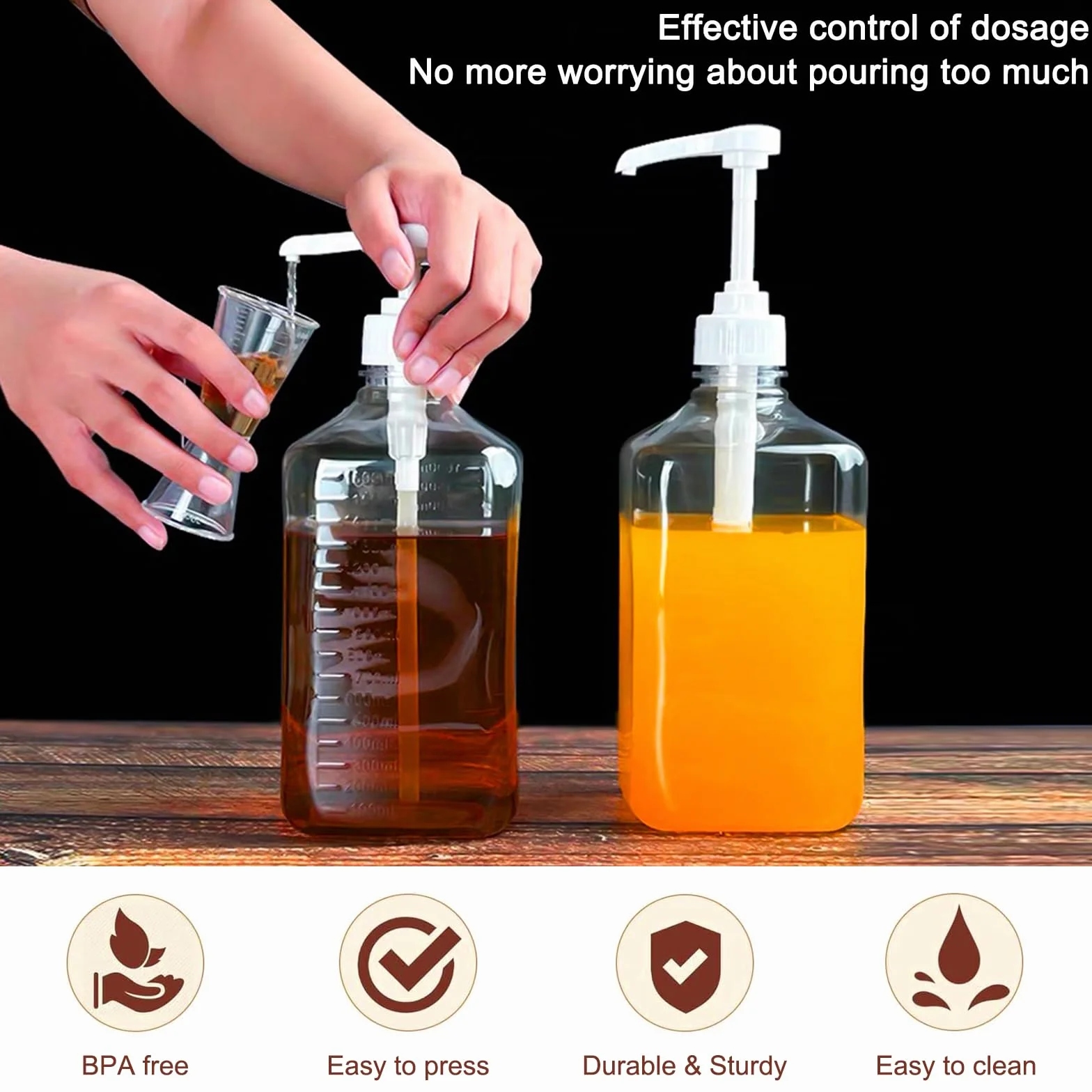 Pompa dozująca do Nutrition Vital Drink Zerop, 3 sztuki dozowników, pompa dozująca 1 l, do wielokrotnego użytku, z 3 długimi i 3 krótkimi wężami do butelek o pojemności 500 ml/1000 ml.