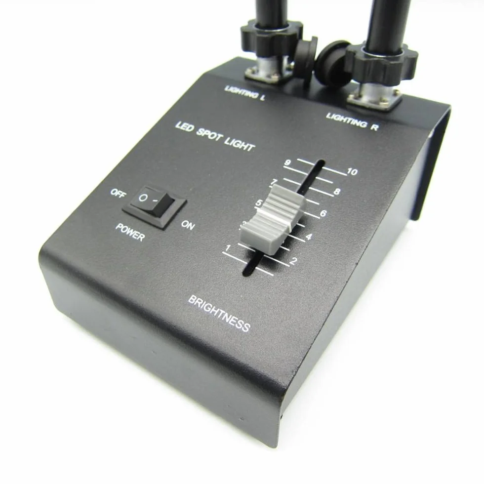 Mikroskop LED 6 W podwójny oświetlacz gęsia szyja pasuje do mikroskopu stereo