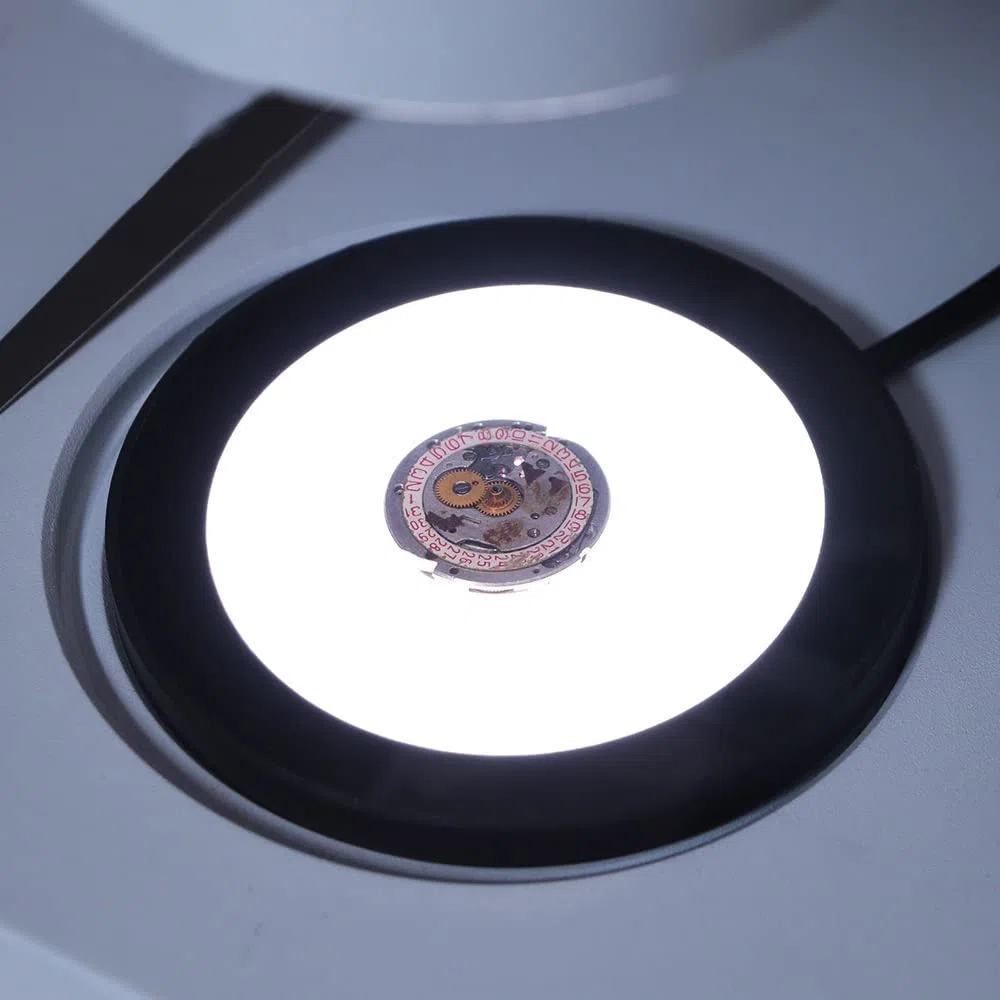 Akcesoria mikroskopowe Regulowany pierścień Dolne źródło światła LED Mikroskop Lampa oświetlająca podświetlenie do elektronicznego wideo stereo