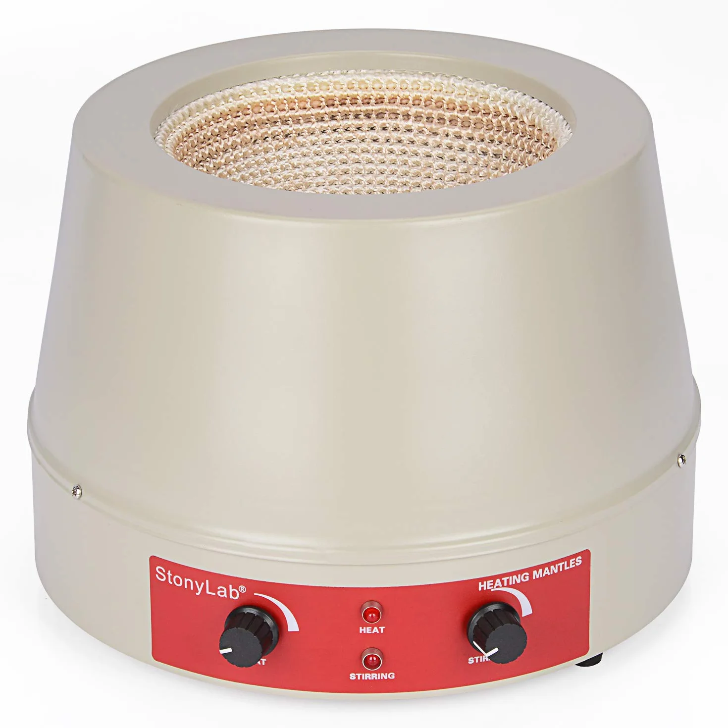 stonylab Płaszcz grzewczy, ogrzewanie i mieszanie, elektromantle, elektrotermiczny, laboratoryjny, z mieszadłem magnetycznym, regulacja temperatury 0-1600 obr./min, 220 V/380℃ 450 W - 2000 ml