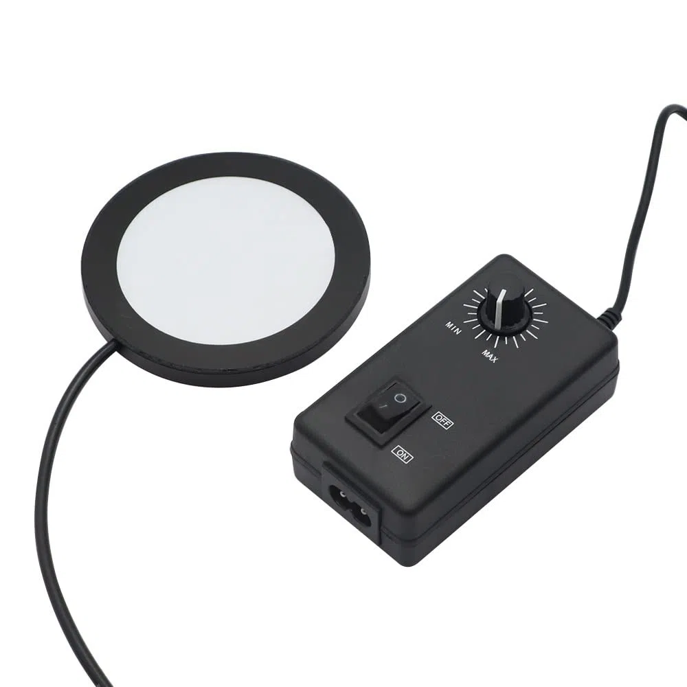 Akcesoria mikroskopowe Regulowany pierścień Dolne źródło światła LED Mikroskop Lampa oświetlająca podświetlenie do elektronicznego wideo stereo