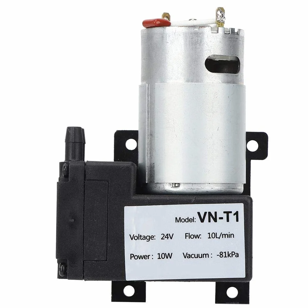 Pompa próżniowa DC 12V/24V Mini, 10L/min Cicha sprężarka powietrza VN-T1((DC24V))