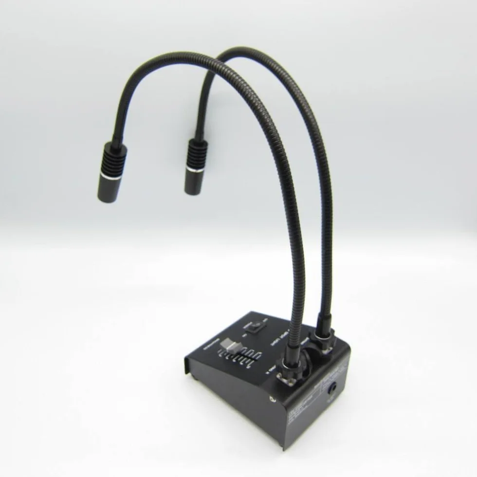 Mikroskop LED 6 W podwójny oświetlacz gęsia szyja pasuje do mikroskopu stereo