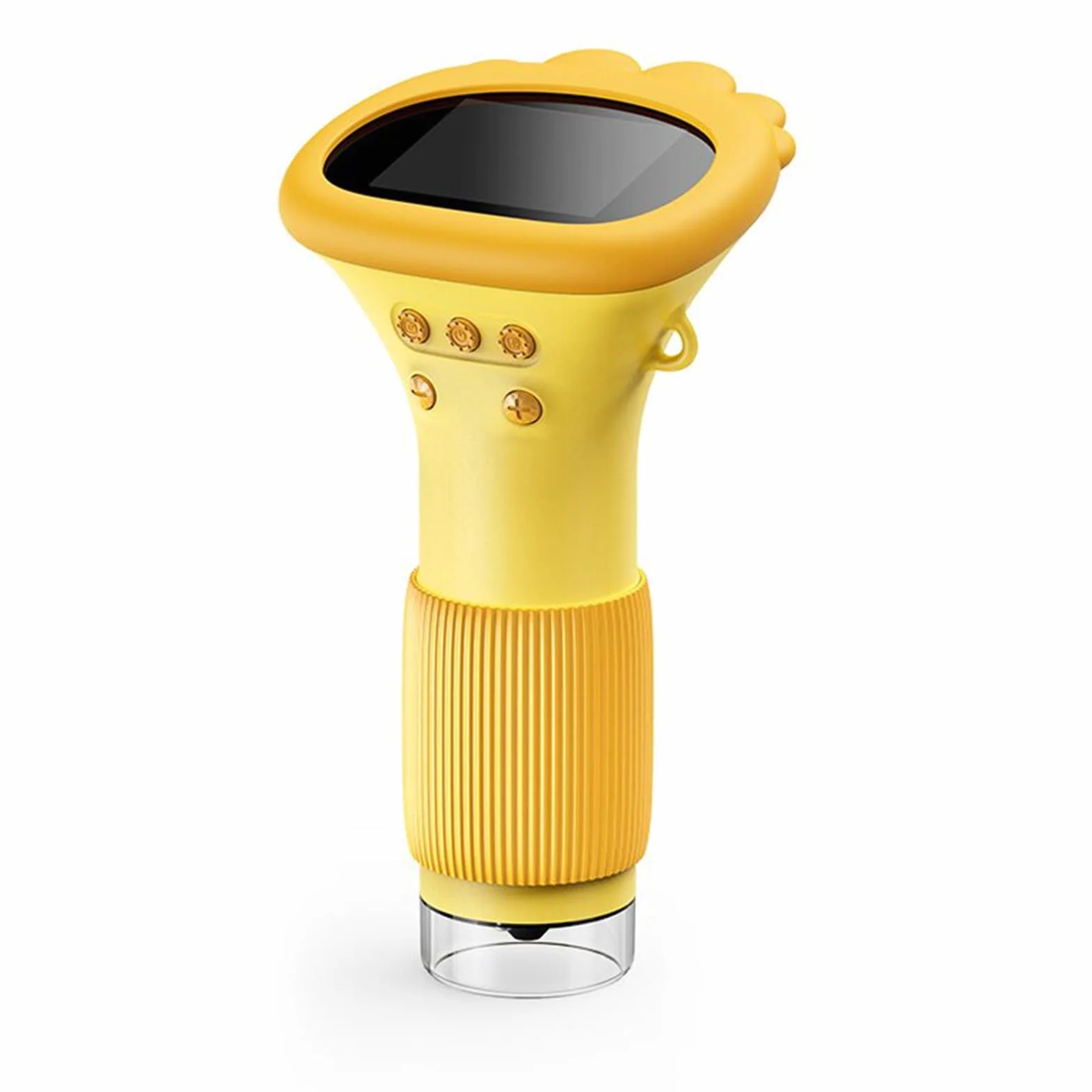 Przenośny Mikroskop o Powiększeniu 1000X z 8 Diodami LED. Obrazowanie HD w Czasie rzeczywistym. do ​​eksploracji edukacyjnej. ABS Czarny (ORANGE)
