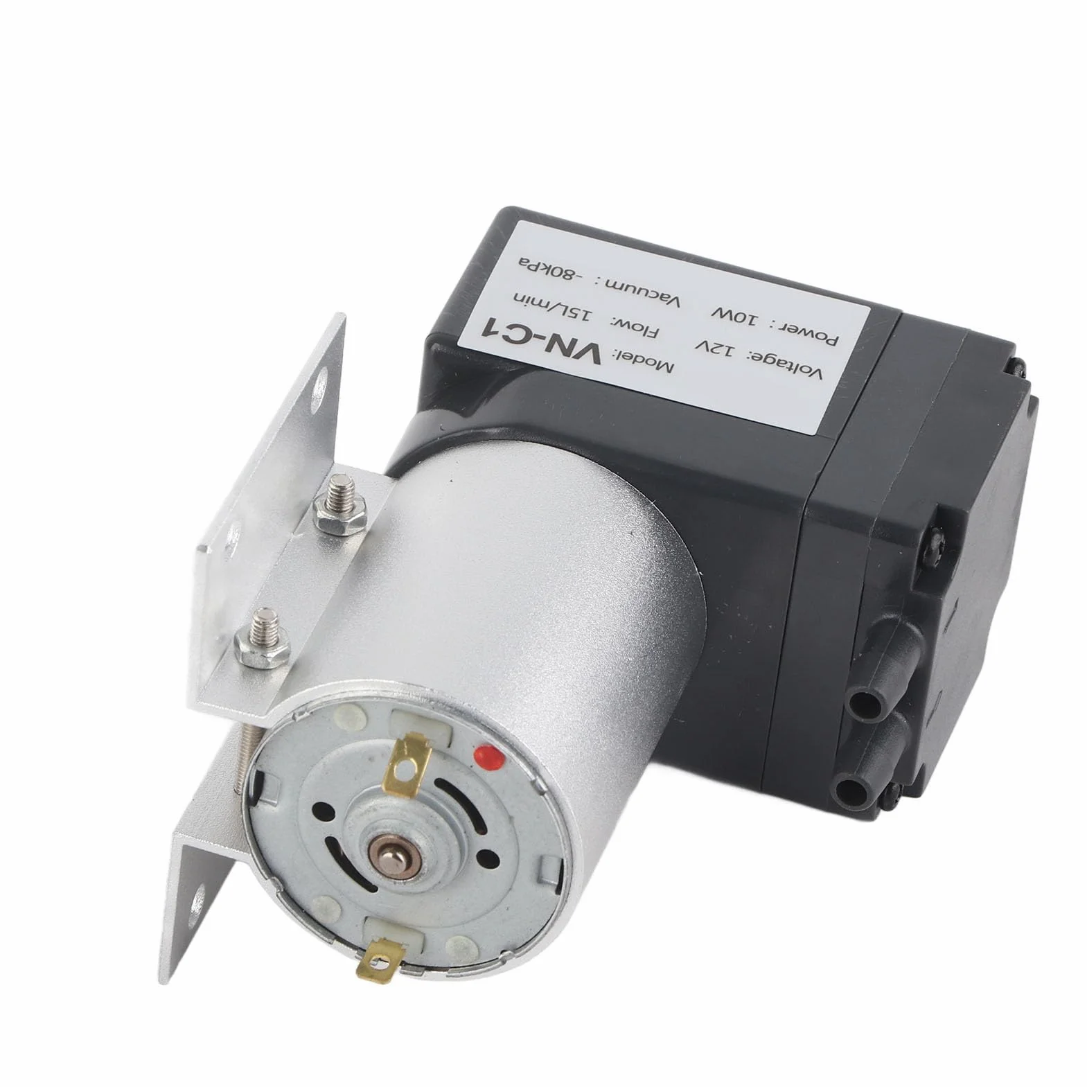 Pompa Próżniowa, Mikropompa 80KPa 10W DC12V/24V, Podciśnieniowa Pompa Ssąca z podstawą 8,5X6,2X2,5 Cm (DC12V)