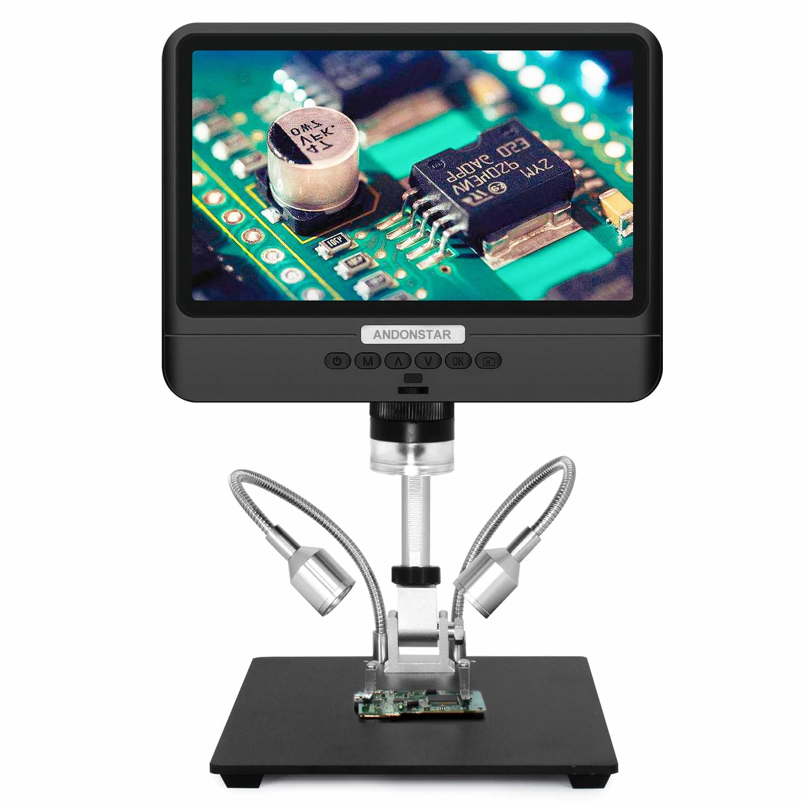 Andonstar AD208 mikroskop monetowy z 8,5-calowym ekranem 260X LCD Lab ręczny mikroskopy cyfrowe USB do naprawy PCB kolekcja monet lutowniczych