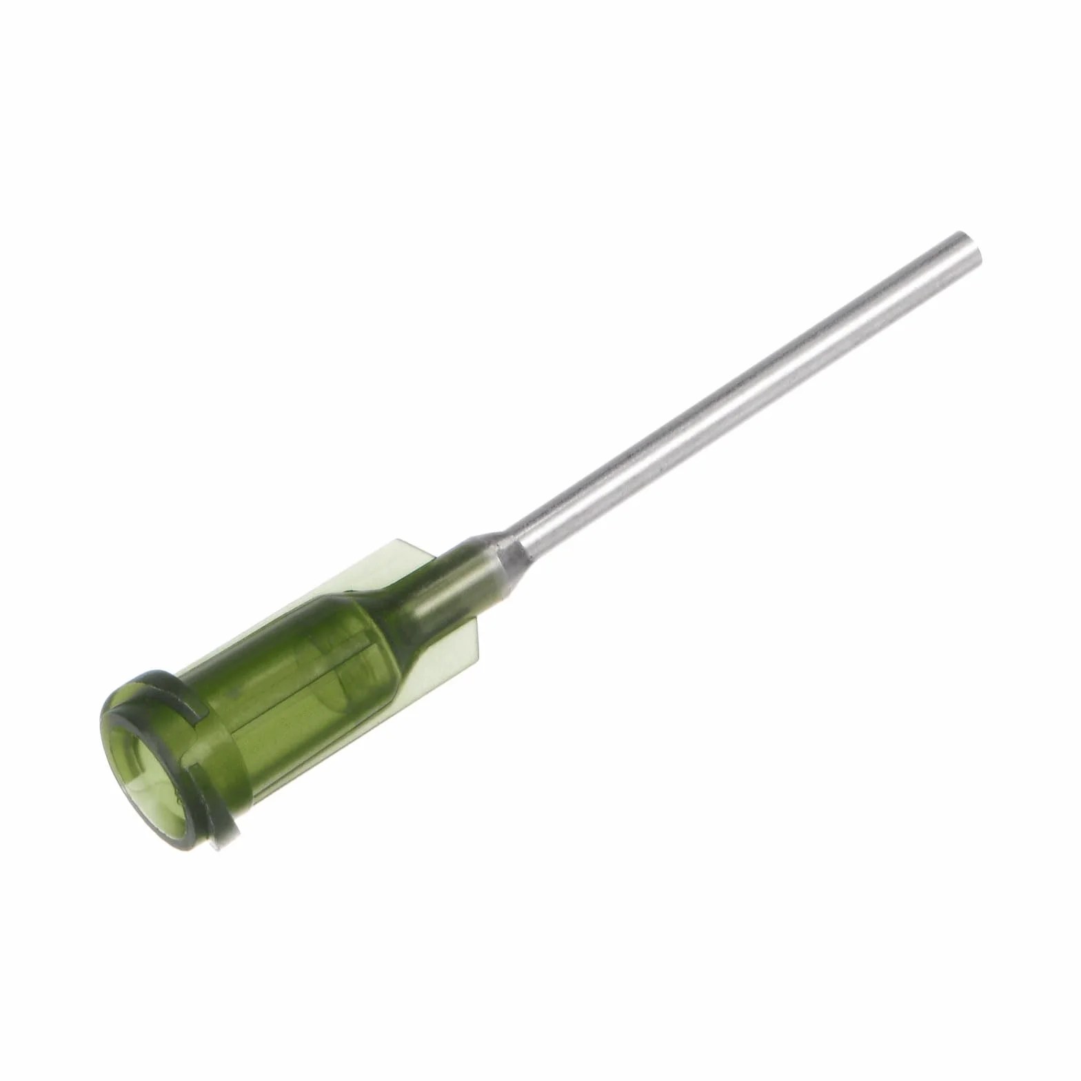 QUARKZMAN Przemysłowa końcówka dozująca z Luer-Lock do pistoletu do klejenia płynnego, 14 G 1", 40 sztuk oliwkowych