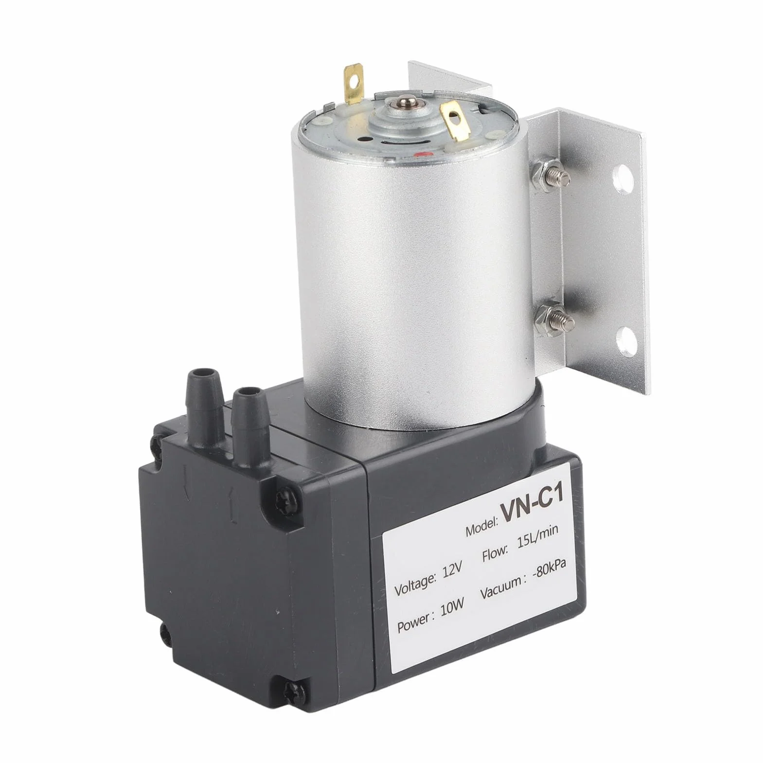 Pompa Próżniowa, Mikropompa 80KPa 10W DC12V/24V, Podciśnieniowa Pompa Ssąca z podstawą 8,5X6,2X2,5 Cm (DC12V)